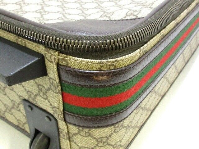 Pre-loved authentic Gucci Gg Beige Dark Brown Leather sale at jebwa