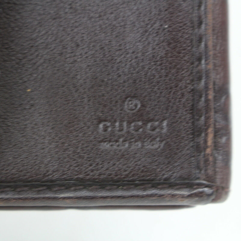 Pre-loved authentic Gucci Long Wallet Dark Brown sale at jebwa