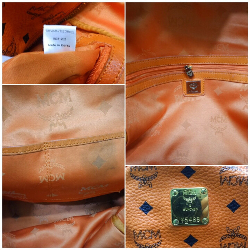 Pre-loved authentic Mcm Stark Studded Unisex Orange sale at jebwa