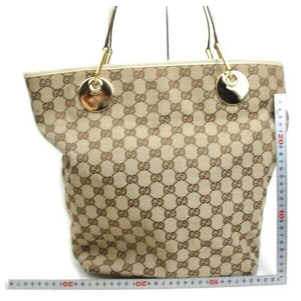Pre-loved authentic Gucci Gg Tote Bag Beige Canvas sale at jebwa