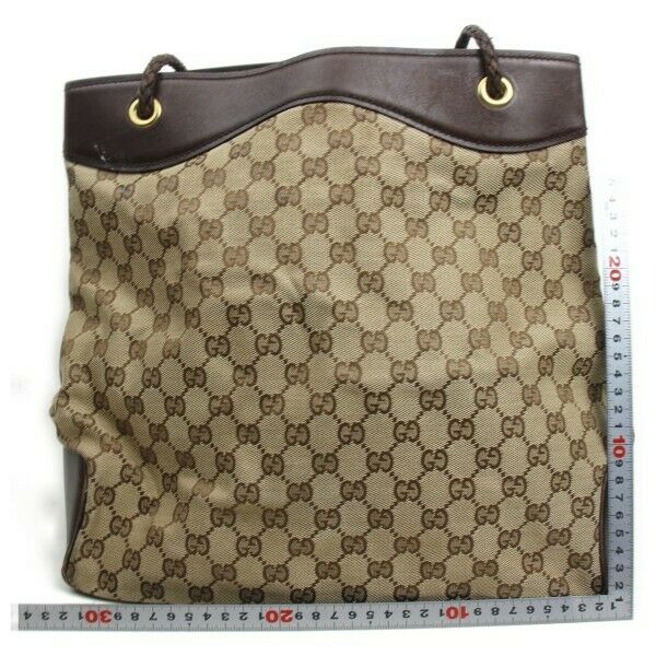 Pre-loved authentic Gucci Gg Tote Bag Brown Canvas sale at jebwa