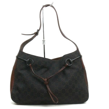 Pre-loved authentic Gucci Gg Shoulder Bag Brown Canvas sale at jebwa
