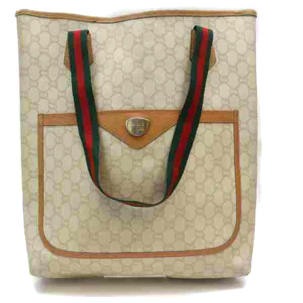 Pre-loved authentic Gucci Tote Bag Light Brown Coated sale at jebwa