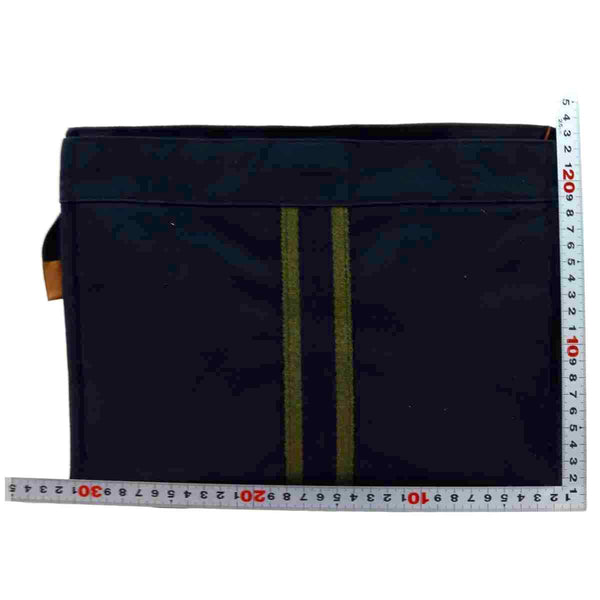 Pre-loved authentic Hermes Fourre-Tout Clutch Navy Blue sale at jebwa