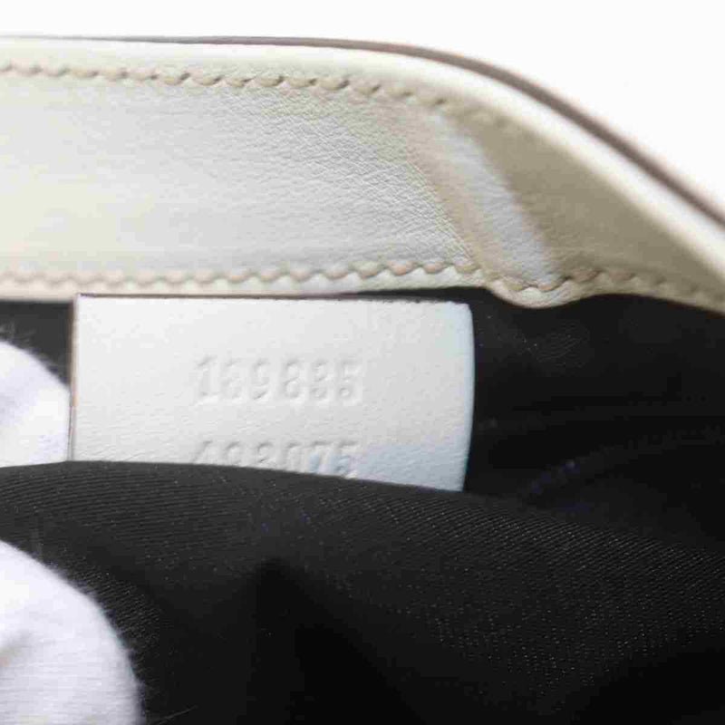 Pre-loved authentic Gucci Shoulder Bag White Leather sale at jebwa