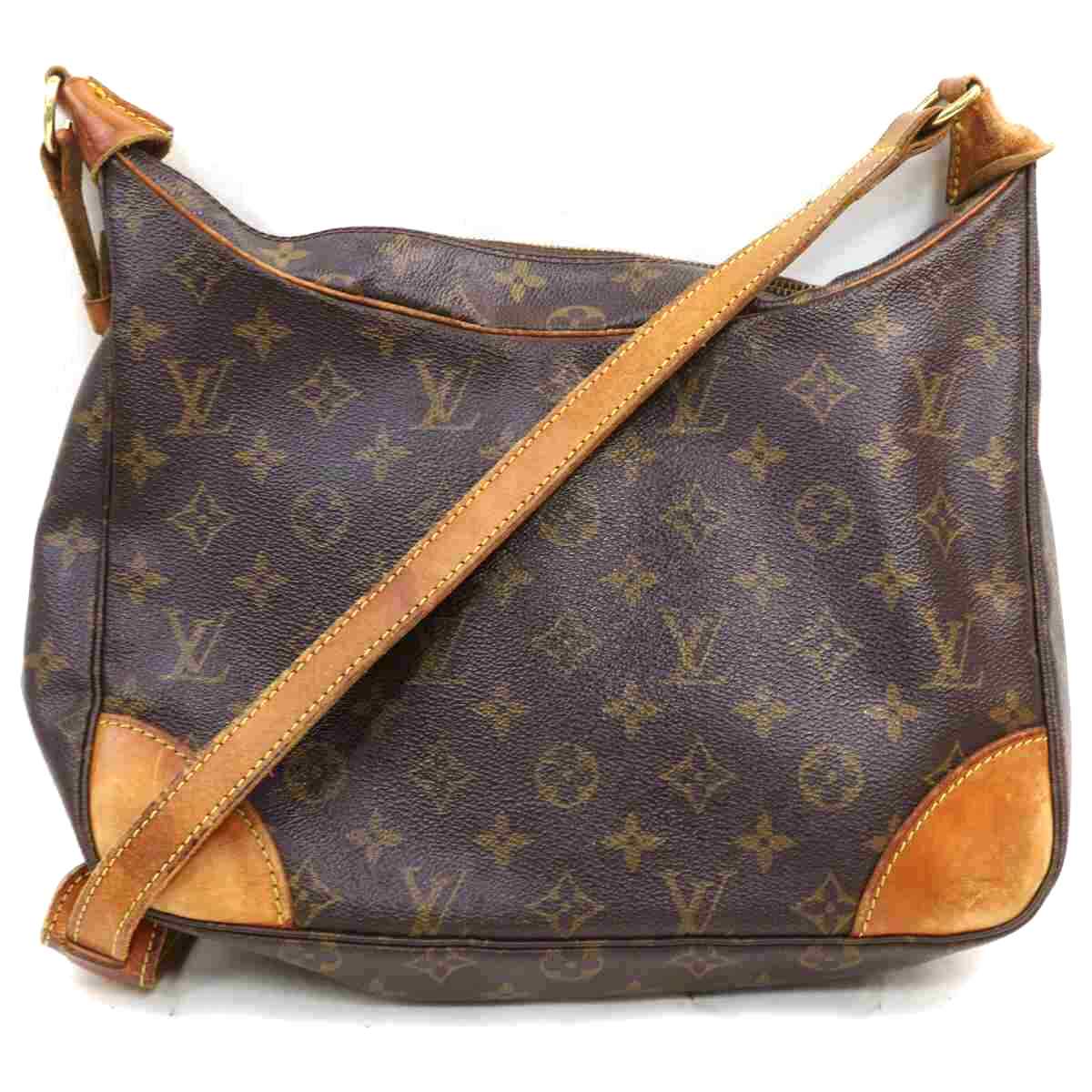 Pre-owned Louis Vuitton Boulogne 30 Shoulder Bag In Brown, ModeSens