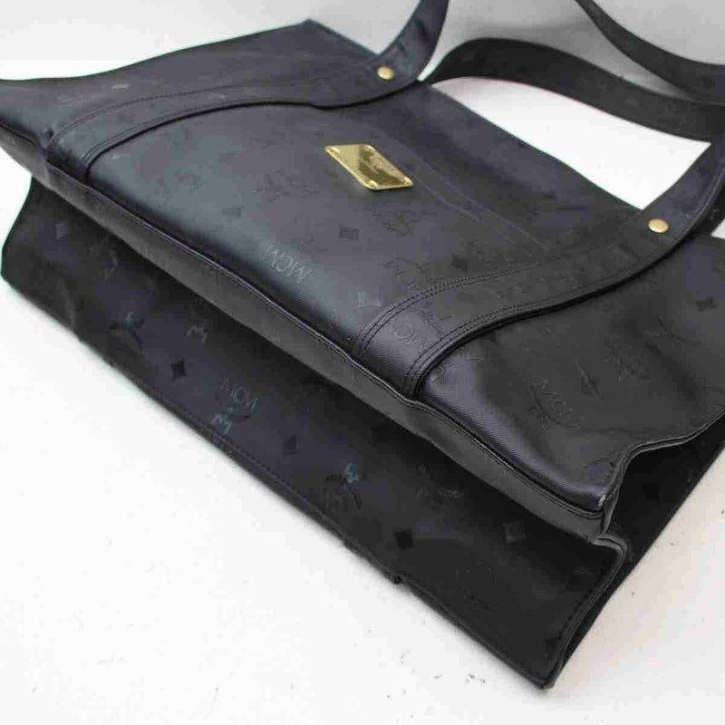 Pre-loved authentic Mcm Tote Bag Black Coated Canvas sale at jebwa
