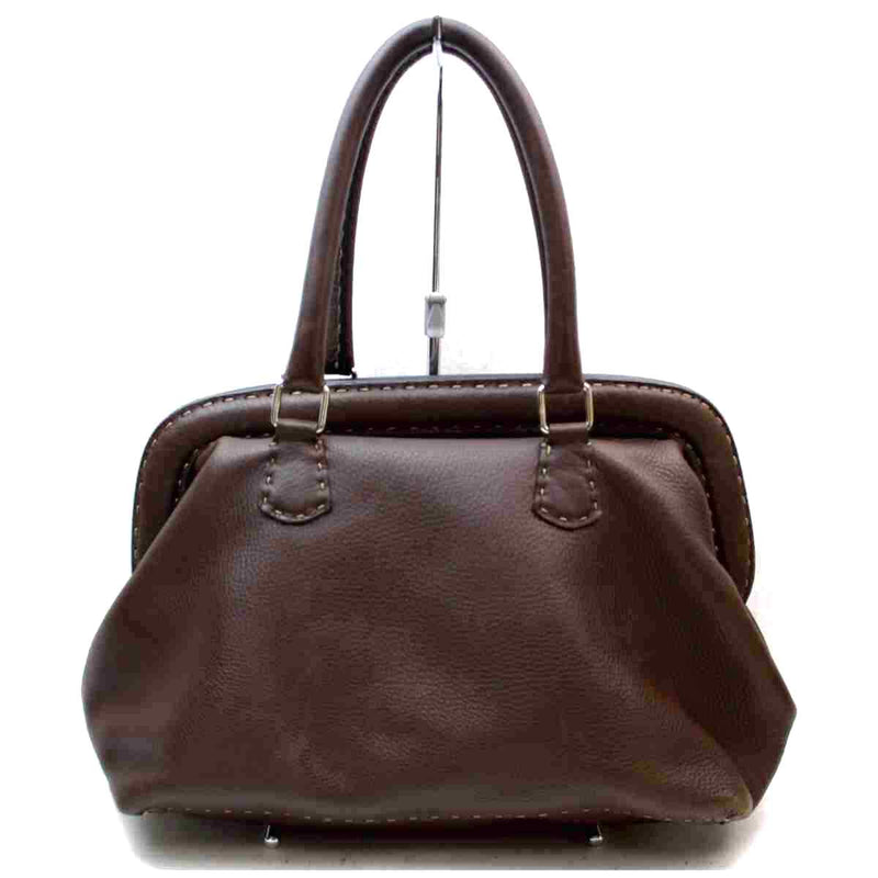 Pre-loved authentic Fendi Hand Bag Brown Leather sale at jebwa