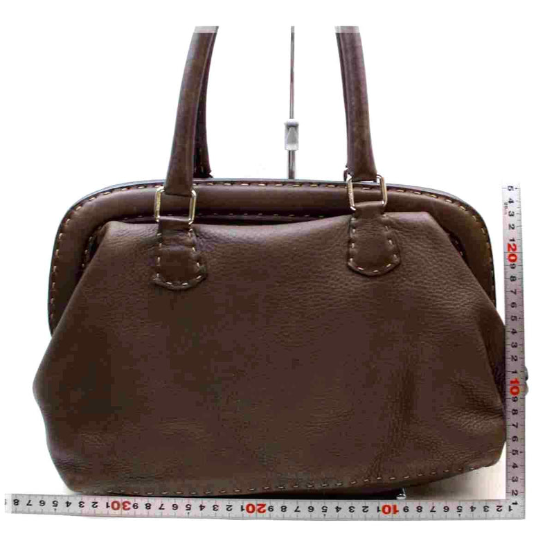 Pre-loved authentic Fendi Hand Bag Brown Leather sale at jebwa