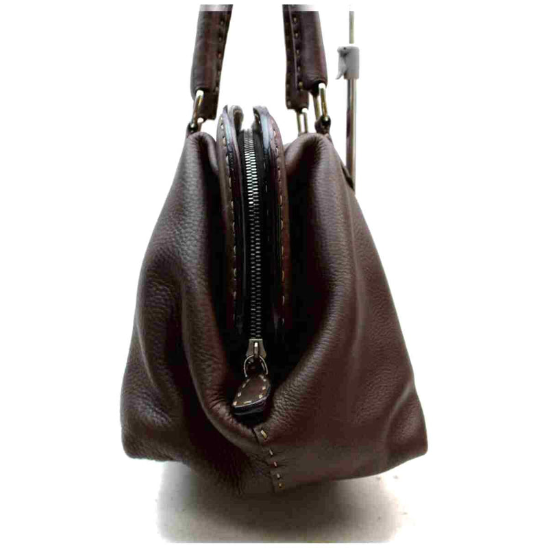 Pre-loved authentic Fendi Hand Bag Brown Leather sale at jebwa