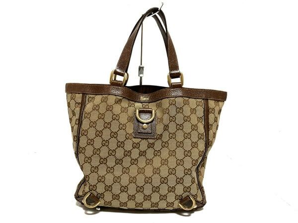 Gucci Gg Jacquard Tote Bag Canvas