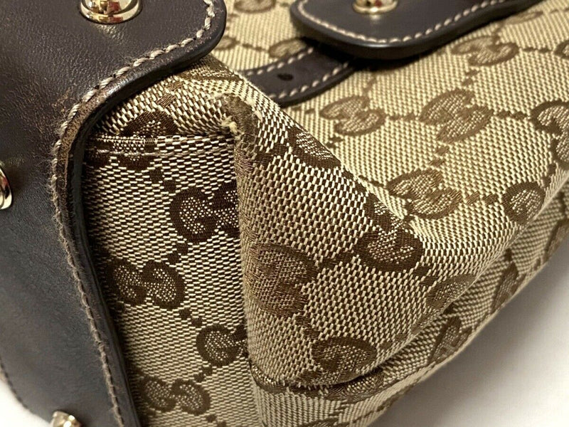 Pre-loved authentic Gucci Gg Horsebit Jacquard Leather sale at jebwa.