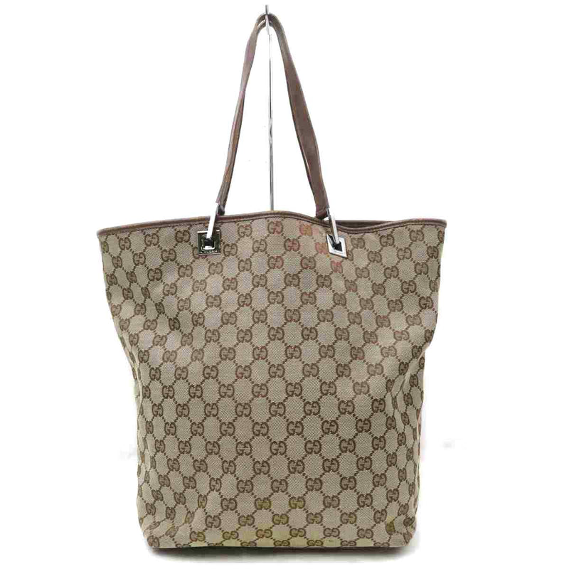 Gucci Gg Tote Bag Brown Canvas