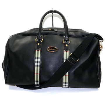 Burberry Travel Bag Black Coated