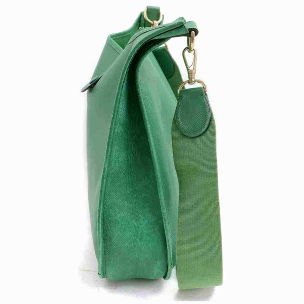 Pre-loved authentic Hermes Evelyne Crossvody Bag Green sale at jebwa