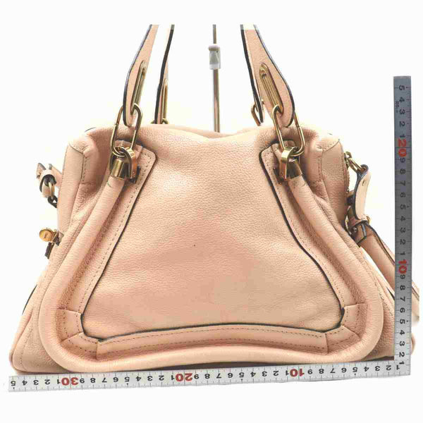 Pre-loved authentic Chloe Paraty Hand Bag Pink Leather sale at jebwa