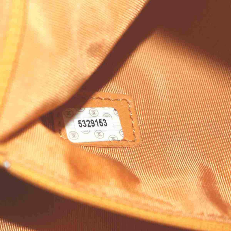 Pre-loved authentic Chanel Tote Bag Orange Lamb Skin sale at jebwa