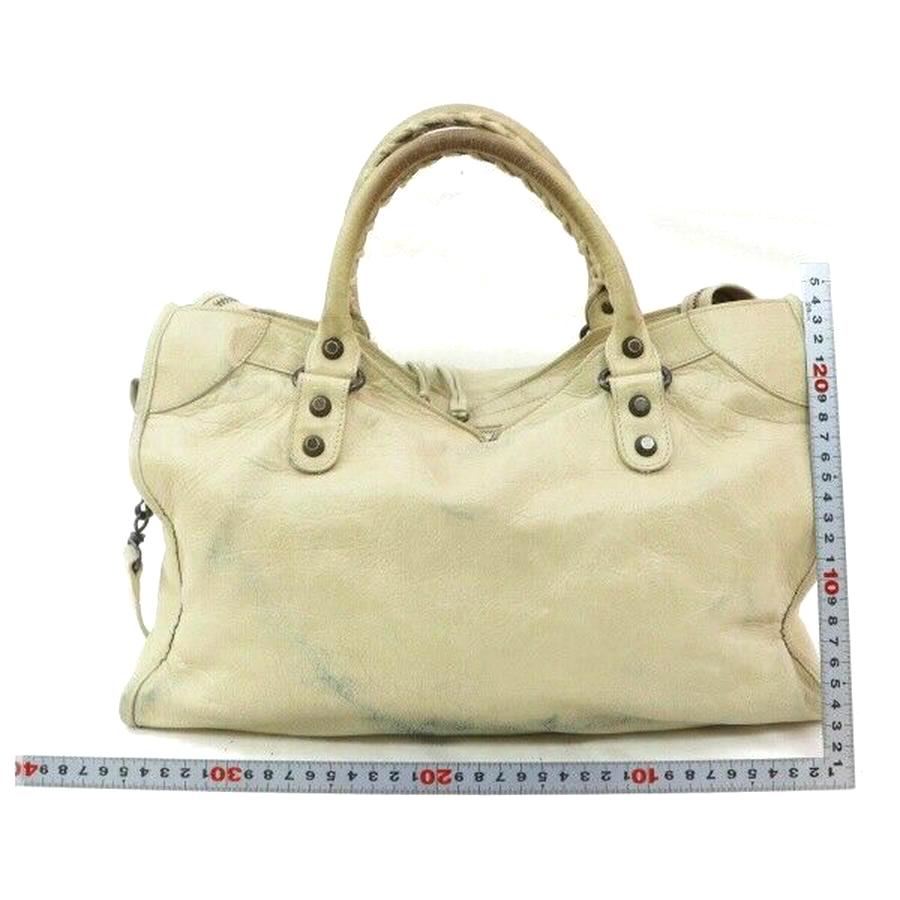 Balenciaga The City Hand Bag Beige
