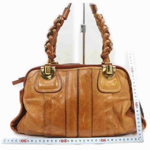 Pre-loved authentic Chloe Heloise Shoulder Bag Brown sale at jebwa