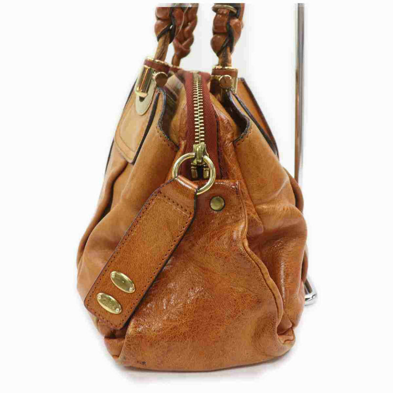 Pre-loved authentic Chloe Heloise Shoulder Bag Brown sale at jebwa