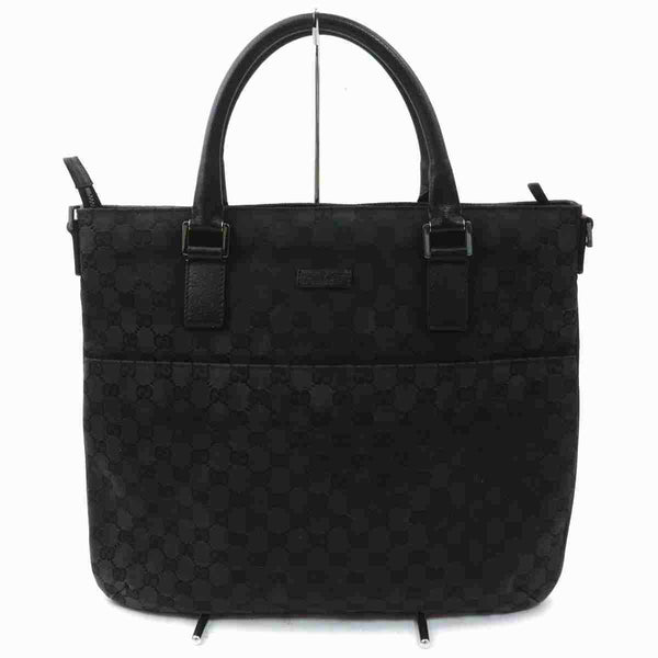 Pre-loved authentic Gucci Gg Tote Bag Black Canvas sale at jebwa