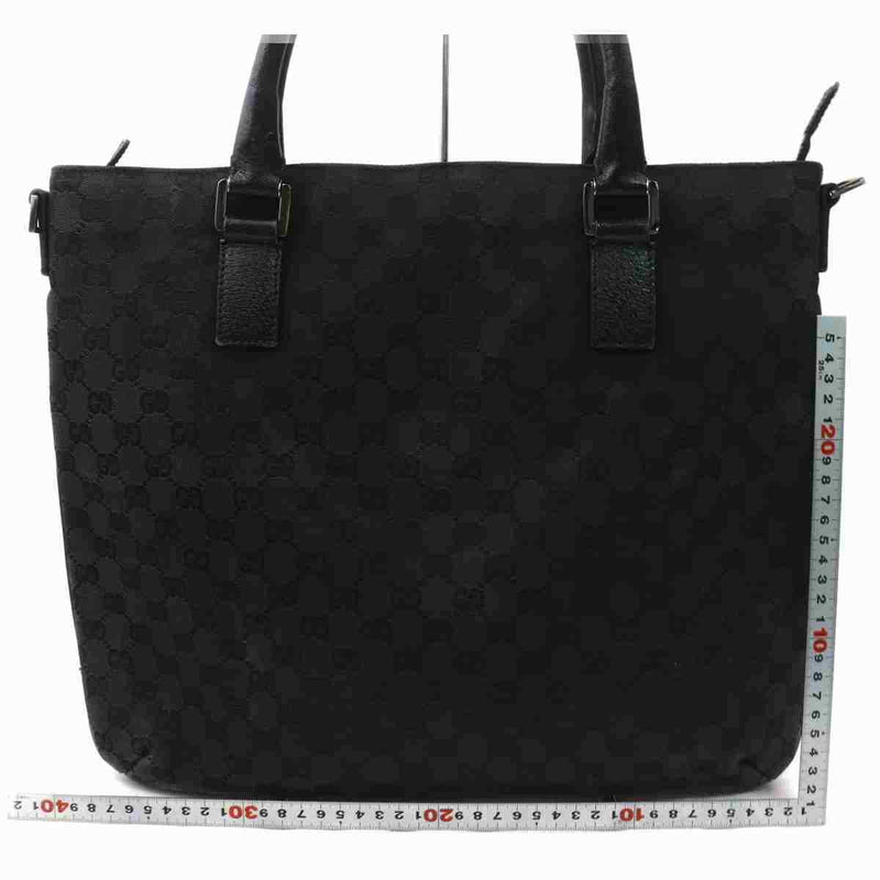 Pre-loved authentic Gucci Gg Tote Bag Black Canvas sale at jebwa