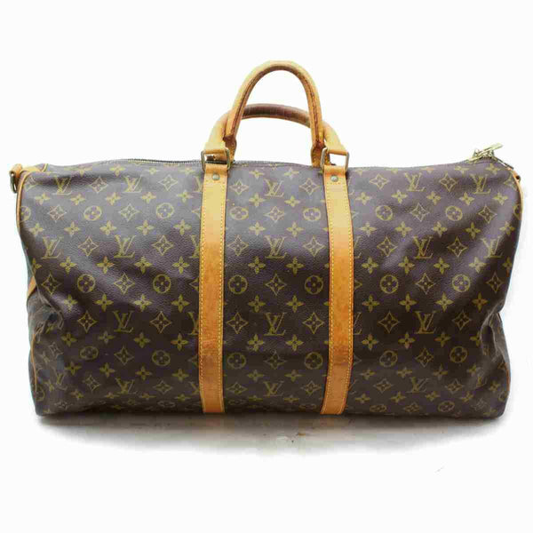 Pre-loved authentic Louis Vuitton Keepall 55 sale at jebwa