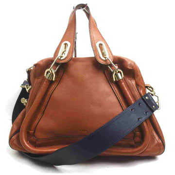 Pre-loved authentic Chloe Paraty Shoulder Bag Brown sale at jebwa