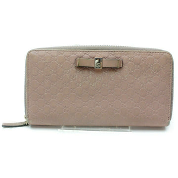 Gucci Zippy Wallet Pink Leather