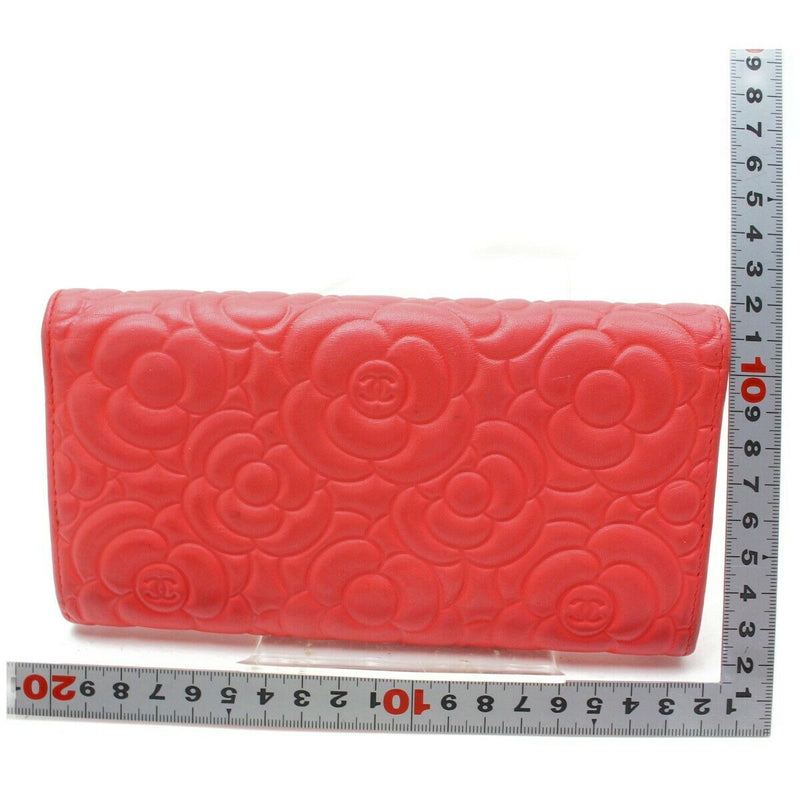 Chanel Long Wallet Pink Lamb Skin