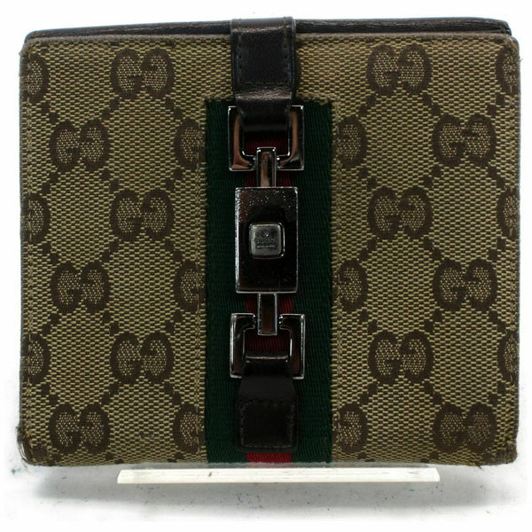 Gucci Jackie Wallet Brown Canvas