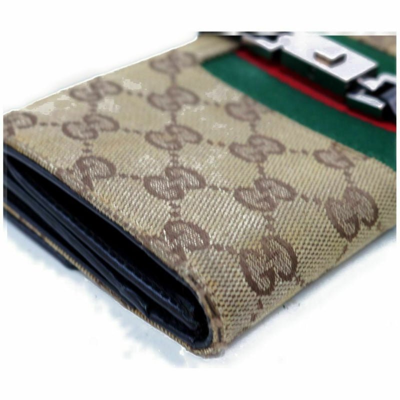 Pre-loved authentic Gucci Long Wallet Brown Canvas sale at jebwa.