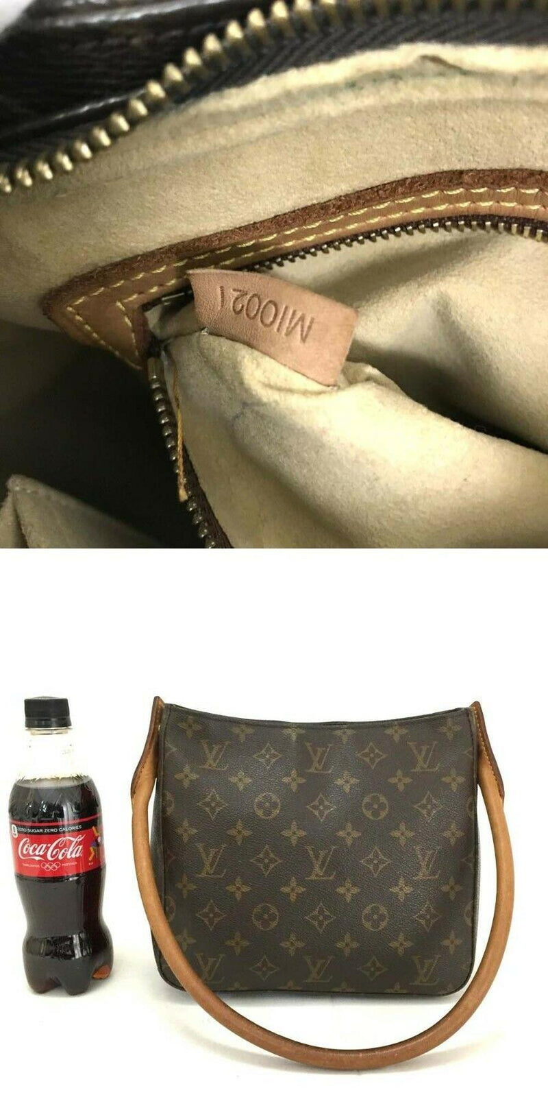 Louis Vuitton Monogram Looping MM Shoulder Bag Brown