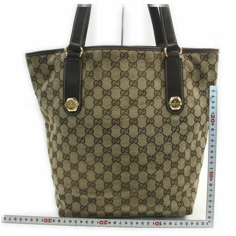 Pre-loved authentic Gucci Tote Bag Brown Canvas sale at jebwa.
