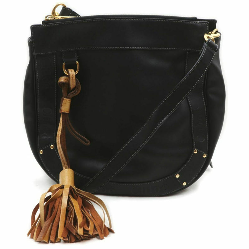 Pre-loved authentic Chloe Crossbody Bag Black Leather sale at jebwa.