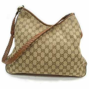 Pre-loved authentic Gucci Shoulder Bag Brown Canvas sale at jebwa.