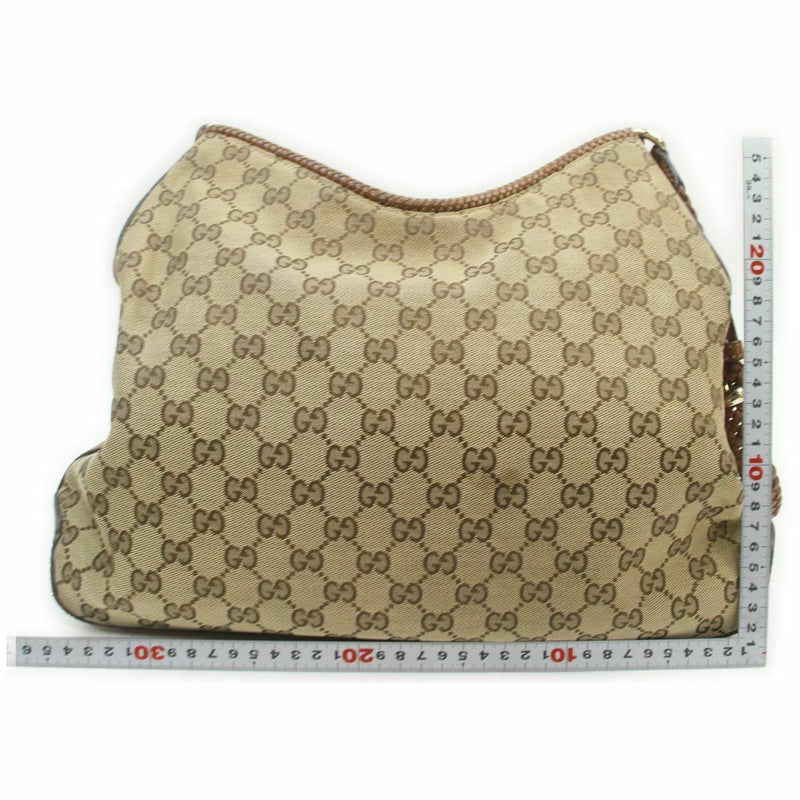 Pre-loved authentic Gucci Shoulder Bag Brown Canvas sale at jebwa.