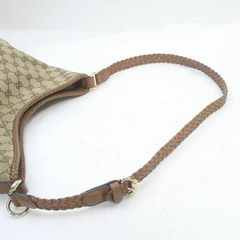 Pre-loved authentic Gucci Shoulder Bag Brown Canvas sale at jebwa.