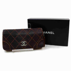 Chanel Zippy Wallet Brown Leather