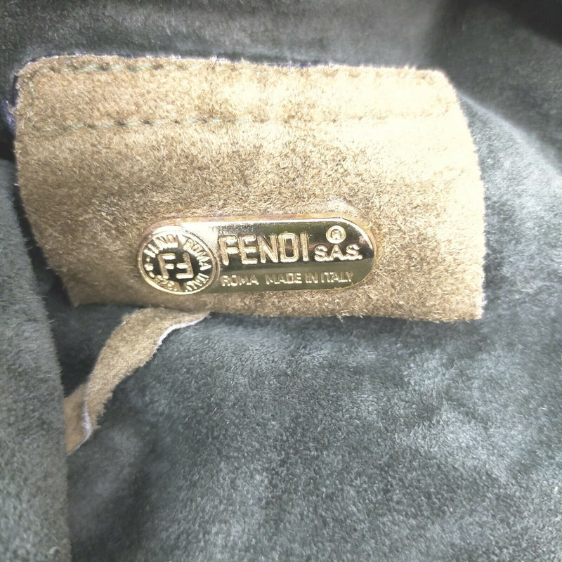 Fendi Shoulder Bag Suede Leather