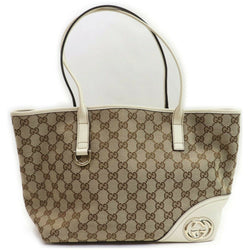 Gucci Tote Bag Brown Canvas