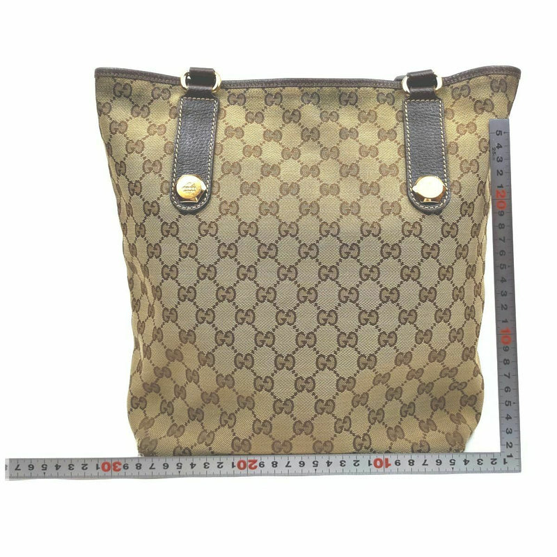 Gucci Tote Bag Brown Canvas