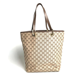 Gucci Gg Tote Bag Canvas Beige