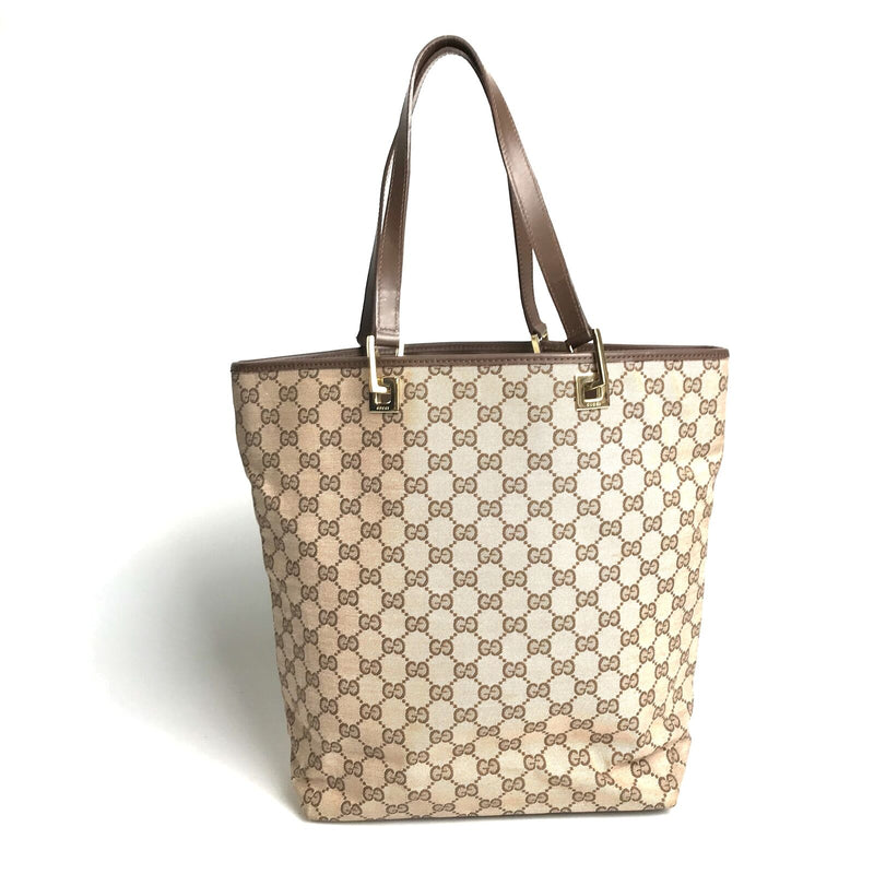 Gucci Gg Tote Bag Canvas Beige