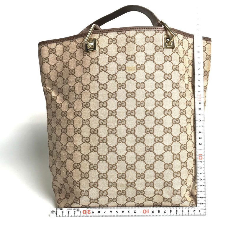 Gucci Gg Tote Bag Canvas Beige