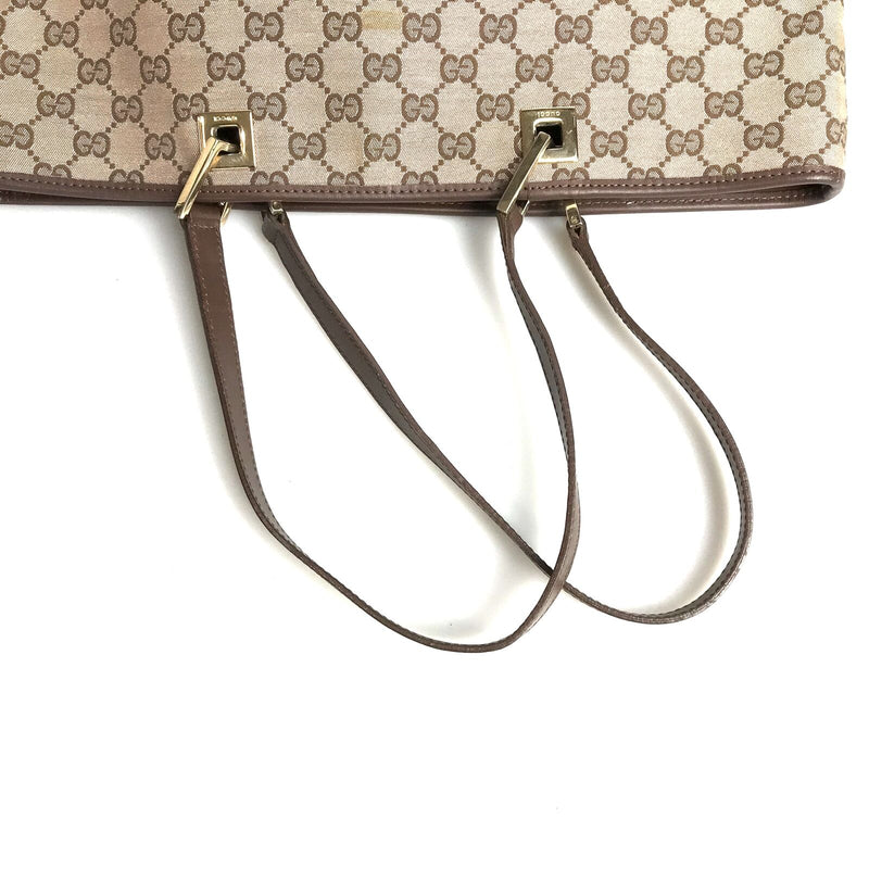 Gucci Gg Tote Bag Canvas Beige