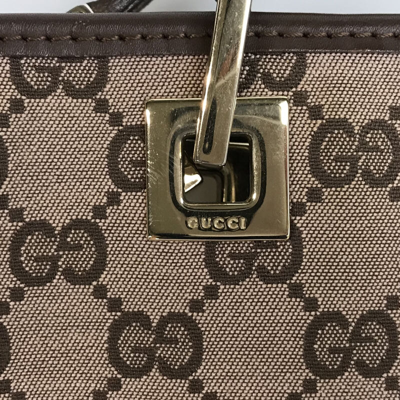 Gucci Gg Tote Bag Canvas Beige