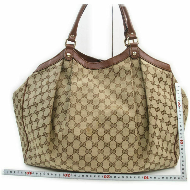 Pre-loved authentic Gucci Sukey Large Tote Bag Brown sale at jebwa.