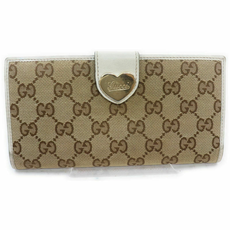 Gucci Long Wallet Brown Canvas