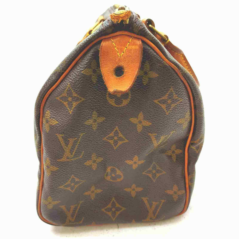 Shop for Louis Vuitton Monogram Canvas Leather Speedy 25 cm Bag